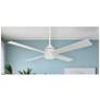 6_54" Minka Aire Falco Flat White LED Indoor Ceiling Fan more views