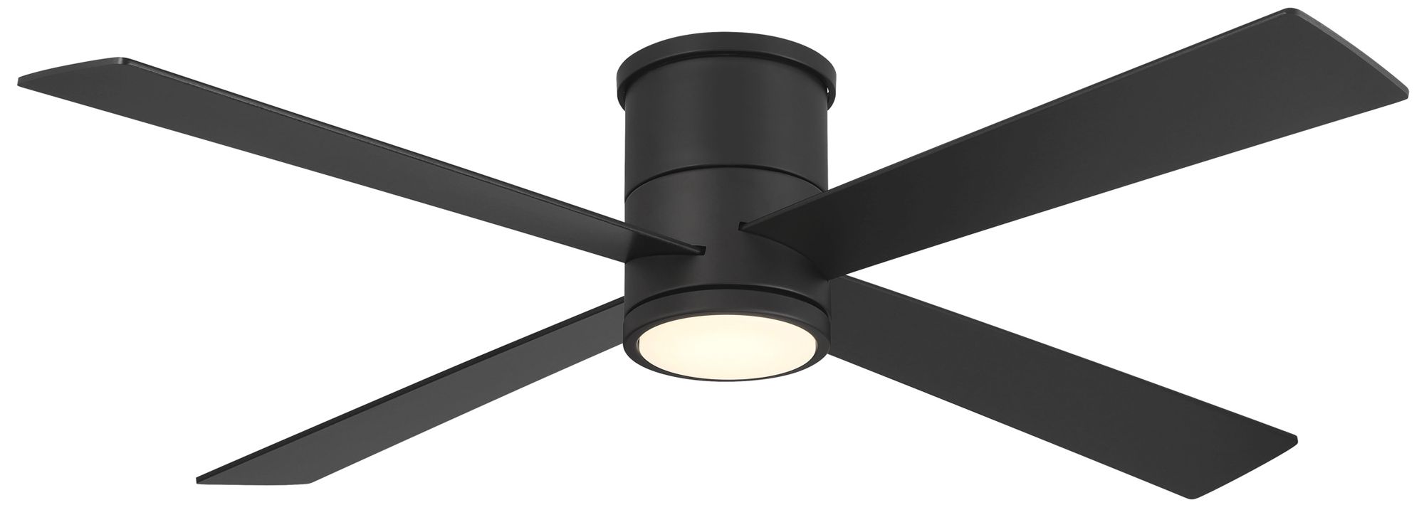 54" Minka Aire Falco Flush Coal Black LED Ceiling Fan
