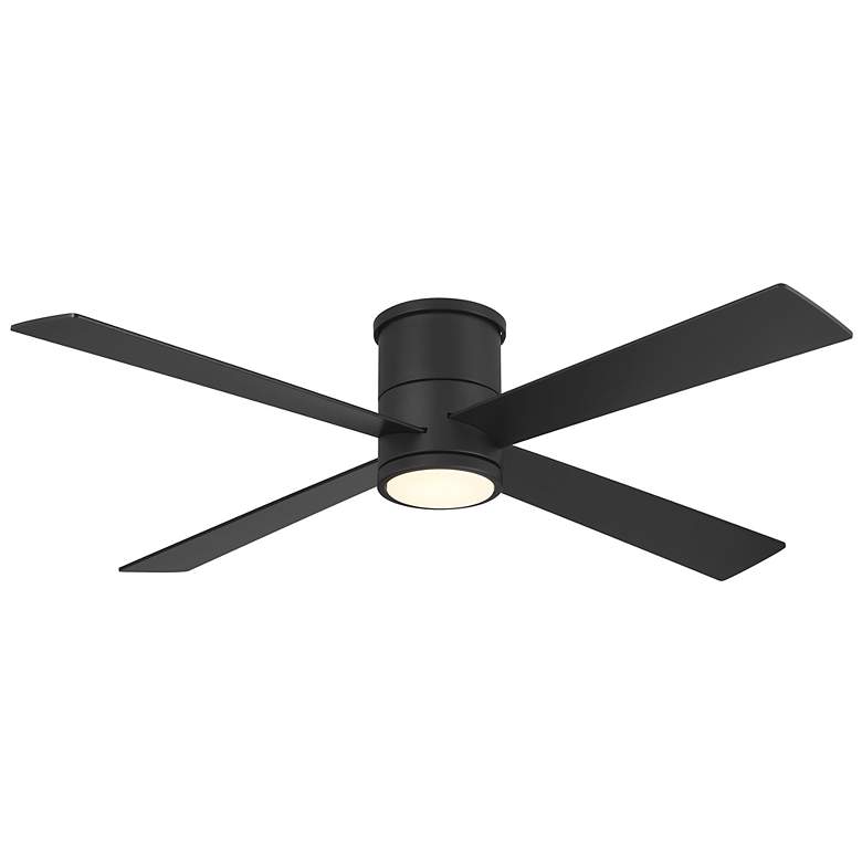 Image 2 54" Minka Aire Falco Flush Coal Black LED Ceiling Fan