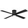 54" Minka Aire Falco Flush Coal Black LED Ceiling Fan