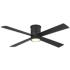 54" Minka Aire Falco Flush Coal Black LED Ceiling Fan