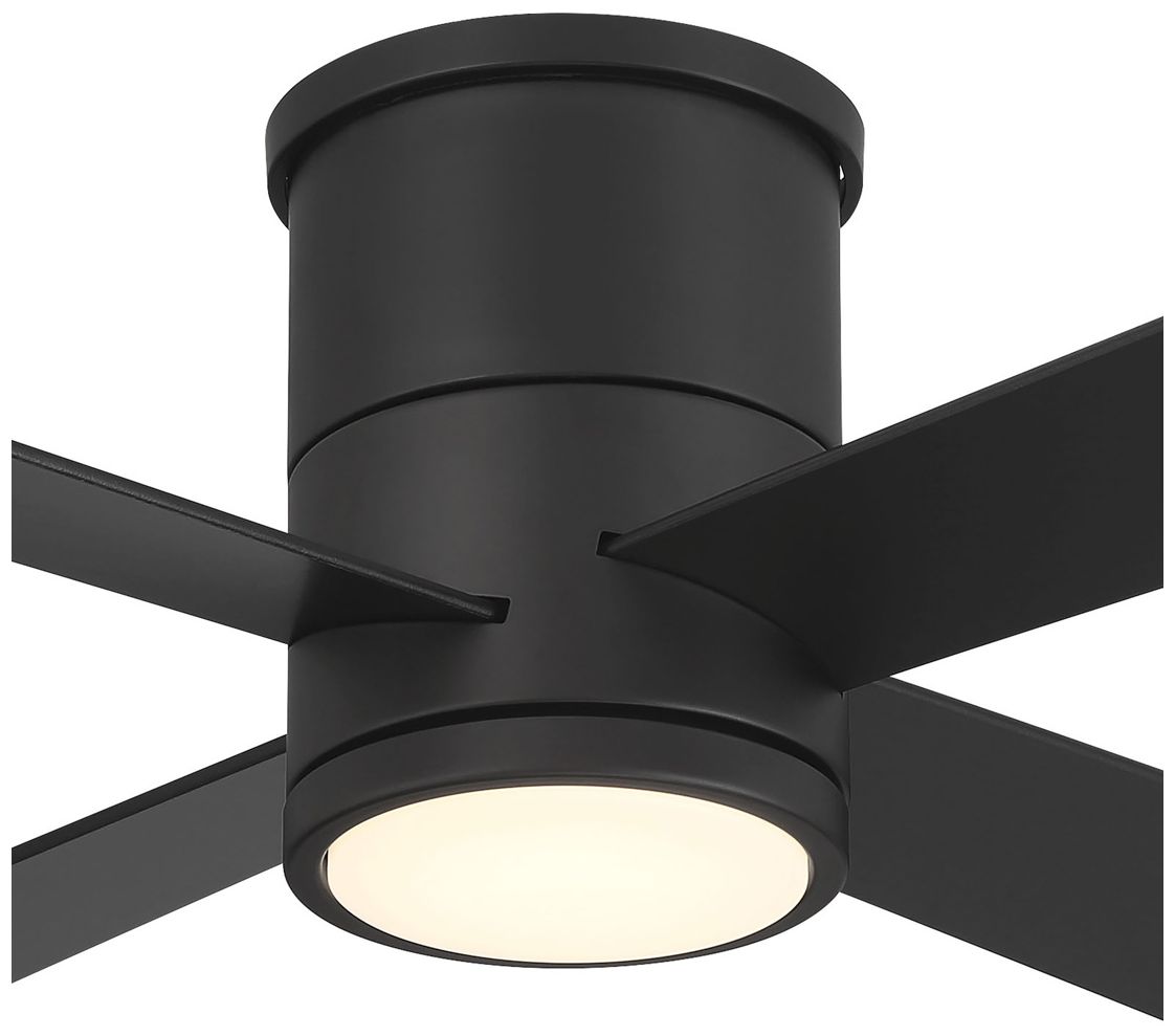 Image 3 54" Minka Aire Falco Flush Coal Black LED Ceiling Fan more views