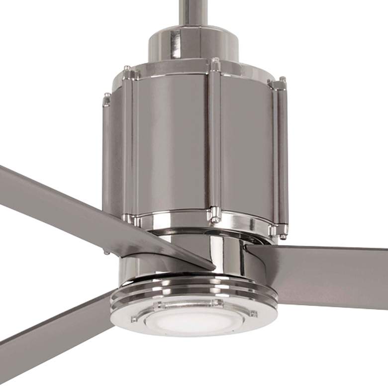 54&quot; Minka Aire Gear Polished Nickel LED Ceiling Fan with Remote more views