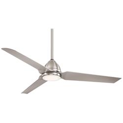 54&quot; Minka Aire Java Brushed Nickel Wet Ceiling Fan with Remote Control