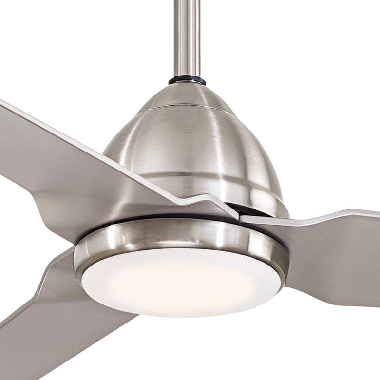 Image 3 54" Minka Aire Java Brushed Nickel Wet Ceiling Fan with Remote Control more views