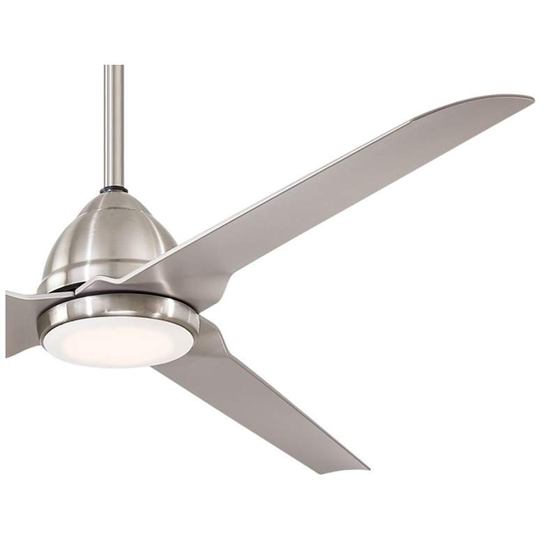 Image 5 54" Minka Aire Java Brushed Nickel Wet Ceiling Fan with Remote Control more views