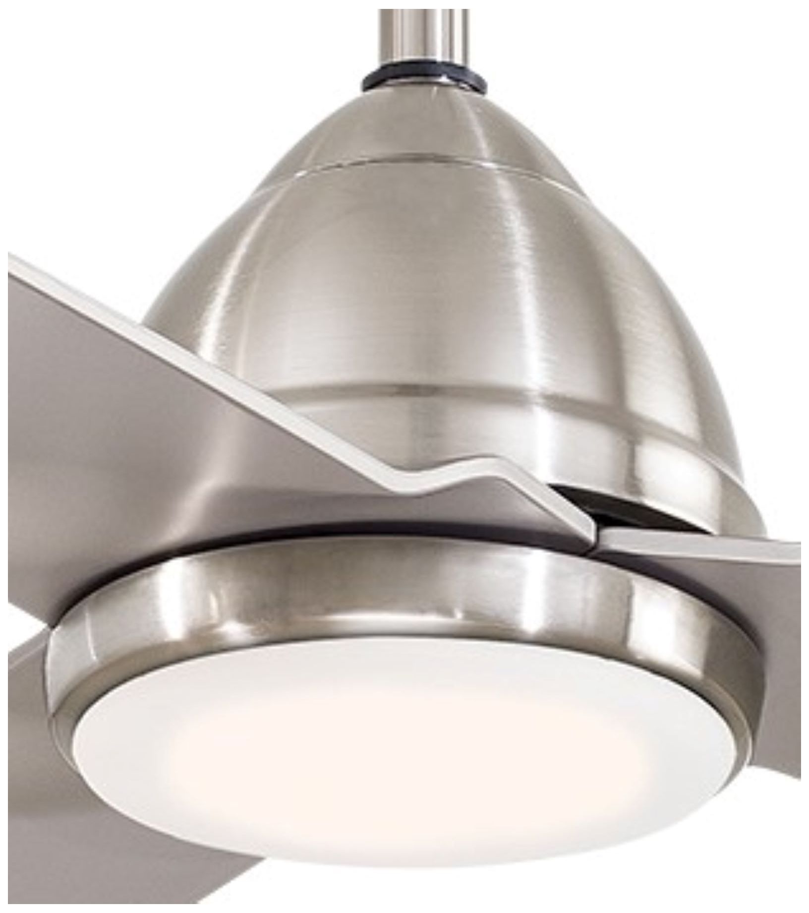 54" Minka Aire Java Brushed Nickel Wet Ceiling Fan with Remote Control