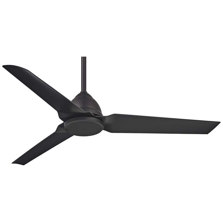 Image 2 54" Minka Aire Java Coal Black Wet Rated Ceiling Fan with Remote