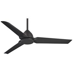 54&quot; Minka Aire Java Coal Black Wet Rated Ceiling Fan with Remote