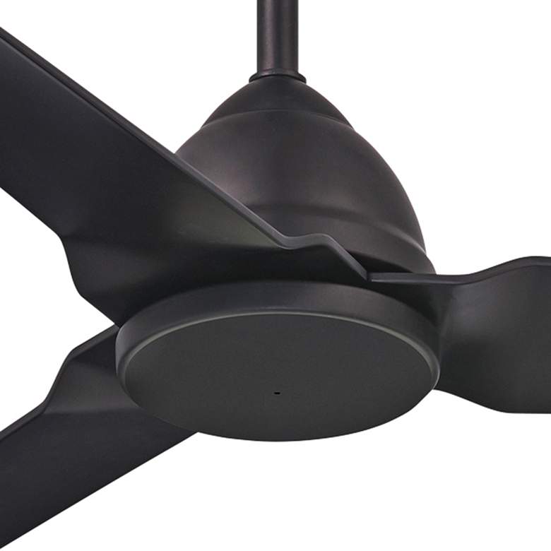 Image 3 54" Minka Aire Java Coal Black Wet Rated Ceiling Fan with Remote more views