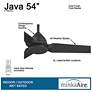 6_54" Minka Aire Java Coal Black Wet Rated Ceiling Fan with Remote more views