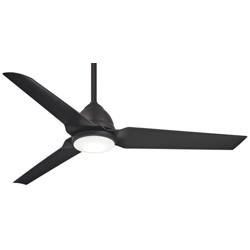 54&quot; Minka Aire Java Coal Indoor-Outdoor LED Ceiling Fan with Remote