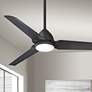 54" Minka Aire Java Coal Indoor-Outdoor LED Ceiling Fan with Remote