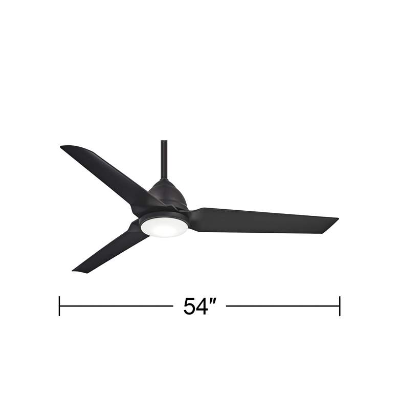 Image 5 54 inch Minka Aire Java Coal Indoor-Outdoor LED Ceiling Fan with Remote more views