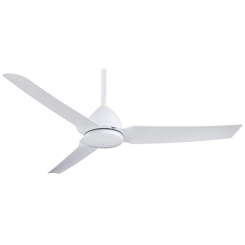 Image 2 54" Minka Aire Java Flat White Wet Rated Ceiling Fan with Remote