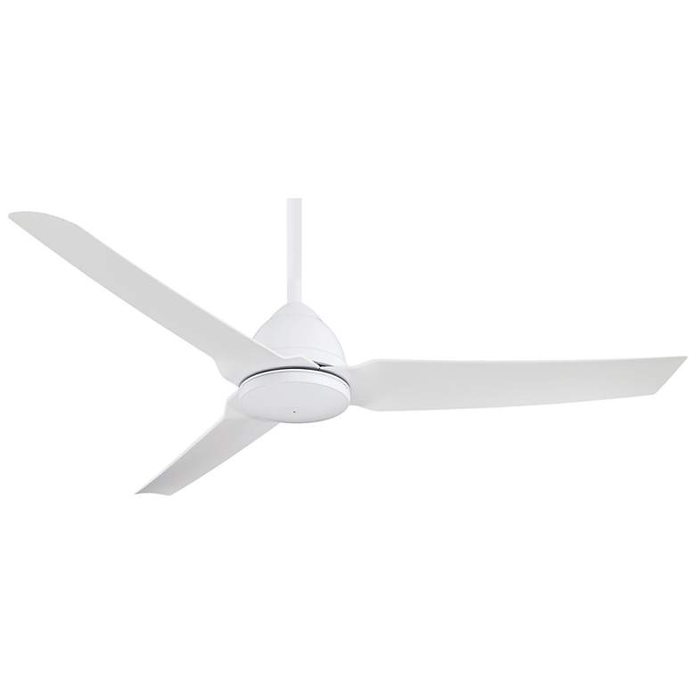 Image 2 54 inch Minka Aire Java Flat White Wet Rated Ceiling Fan with Remote