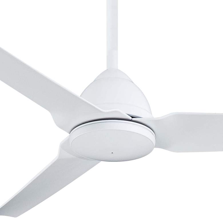 Image 3 54" Minka Aire Java Flat White Wet Rated Ceiling Fan with Remote more views