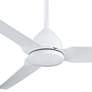 54" Minka Aire Java Flat White Wet Rated Ceiling Fan with Remote