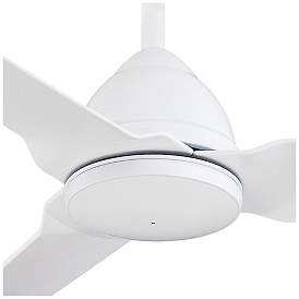 Image4 of 54" Minka Aire Java Flat White Wet Rated Ceiling Fan with Remote more views