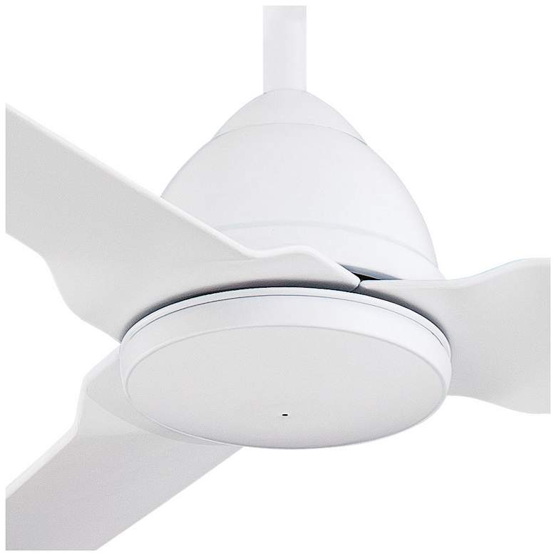 Image 4 54" Minka Aire Java Flat White Wet Rated Ceiling Fan with Remote more views