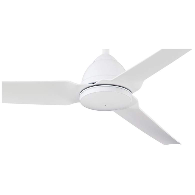 Image 5 54" Minka Aire Java Flat White Wet Rated Ceiling Fan with Remote more views