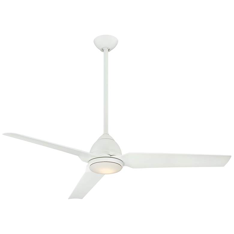Image 2 54" Minka Aire Java Flat White Wet Rated LED Ceiling Fan with Remote