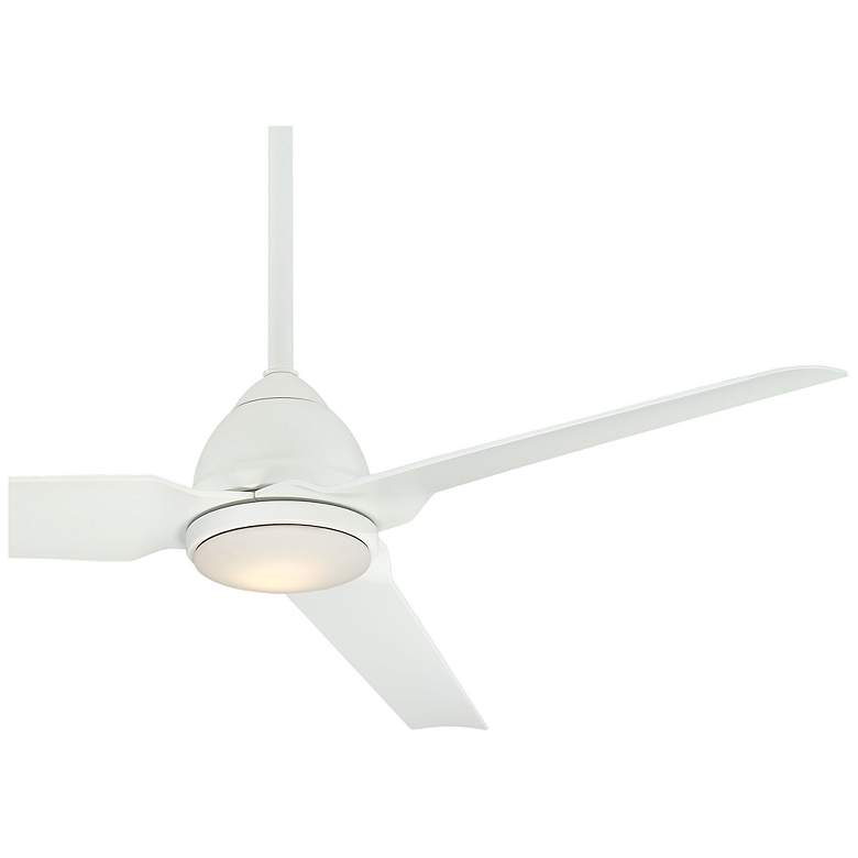 Image 6 54" Minka Aire Java Flat White Wet Rated LED Ceiling Fan with Remote more views