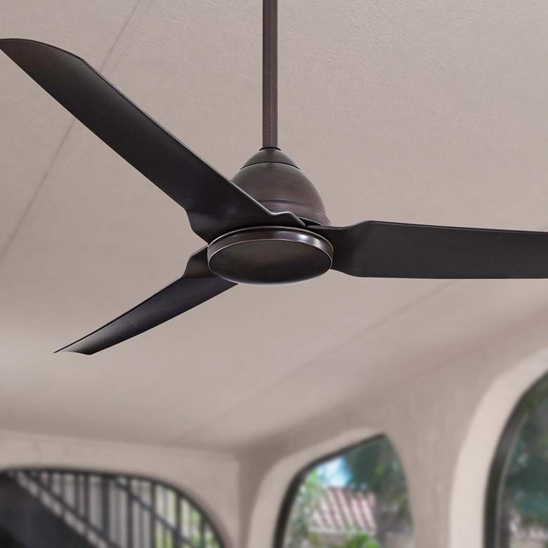 Image 1 54 inch Minka Aire Java Kocoa Wet Rated Ceiling Fan with Remote Control