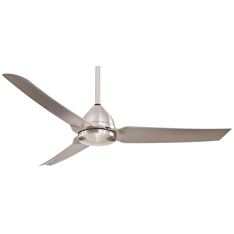 54 inch Minka Aire Java Nickel Wet Location Modern Ceiling Fan with Remote
