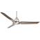54" Minka Aire Java Nickel Wet Location Modern Ceiling Fan with Remote
