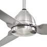 54" Minka Aire Java Nickel Wet Location Modern Ceiling Fan with Remote