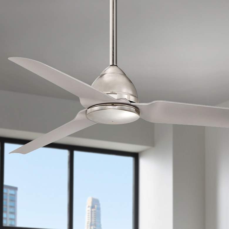 Image 1 54 inch Minka Aire Java Polished Nickel Ceiling Fan