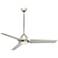 54" Minka Aire Java Polished Nickel LED Ceiling Fan with Remote
