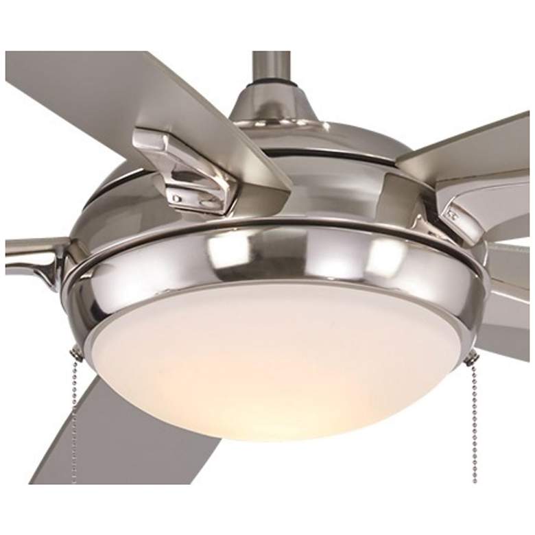 Image 3 54" Minka Aire Lun-Aire Brushed Nickel Pull Chain LED Ceiling Fan more views