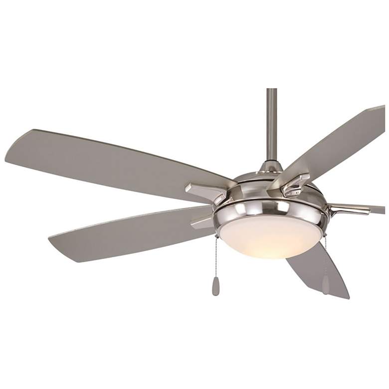 Image 4 54" Minka Aire Lun-Aire Brushed Nickel Pull Chain LED Ceiling Fan more views