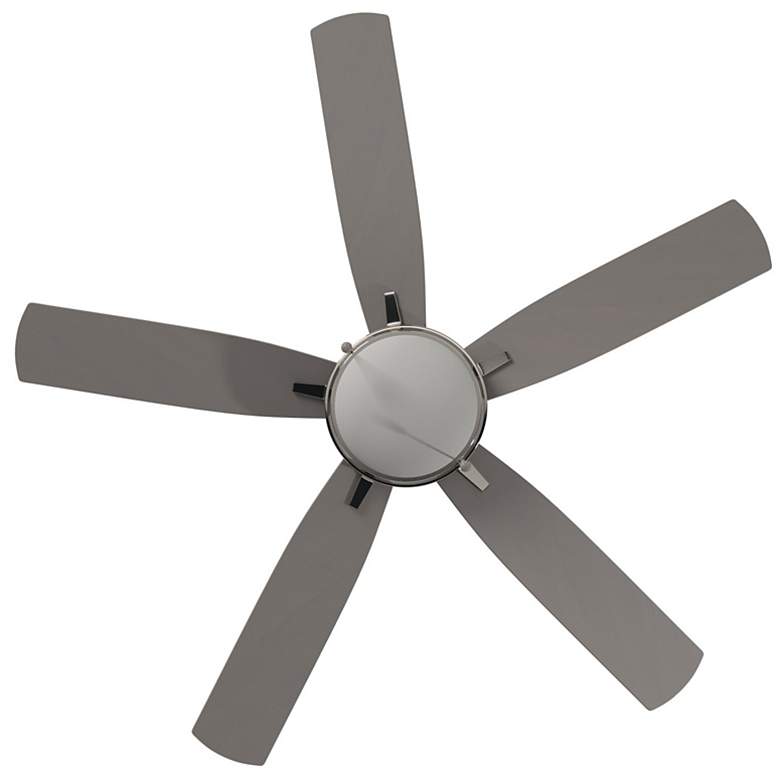 Image 5 54" Minka Aire Lun-Aire Brushed Nickel Pull Chain LED Ceiling Fan more views