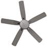 5_54" Minka Aire Lun-Aire Brushed Nickel Pull Chain LED Ceiling Fan more views