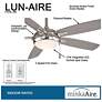 6_54" Minka Aire Lun-Aire Brushed Nickel Pull Chain LED Ceiling Fan more views