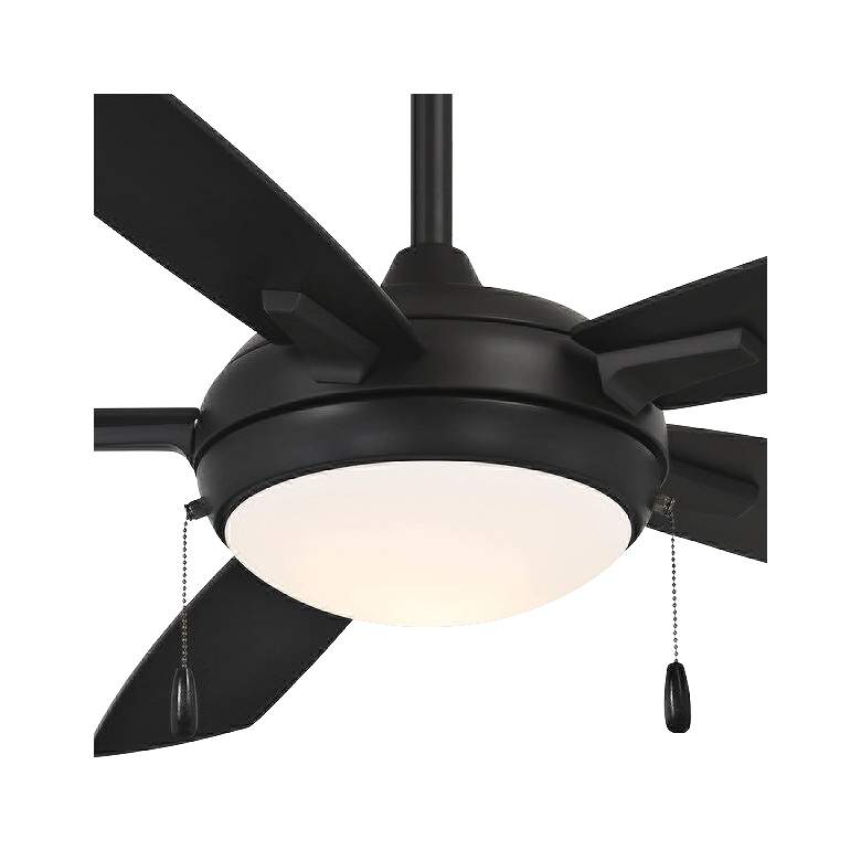 54 inch Minka Aire Lun-Aire Coal Black LED Ceiling Fan with Pull Chain more views