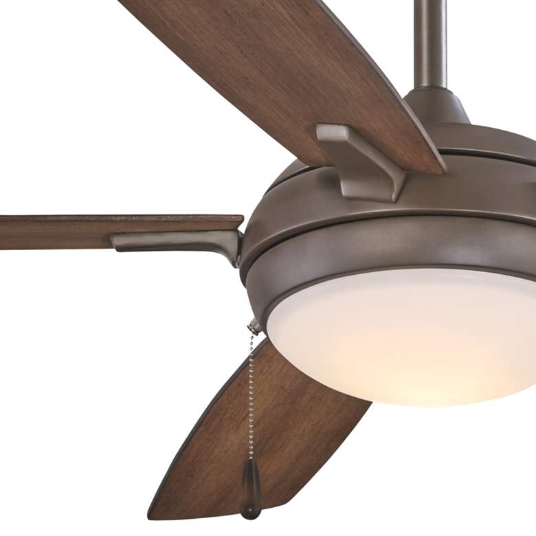 Image 3 54 inch Minka Aire Lun-Aire Oil Rubbed Bronze LED Pull Chain Ceiling Fan more views