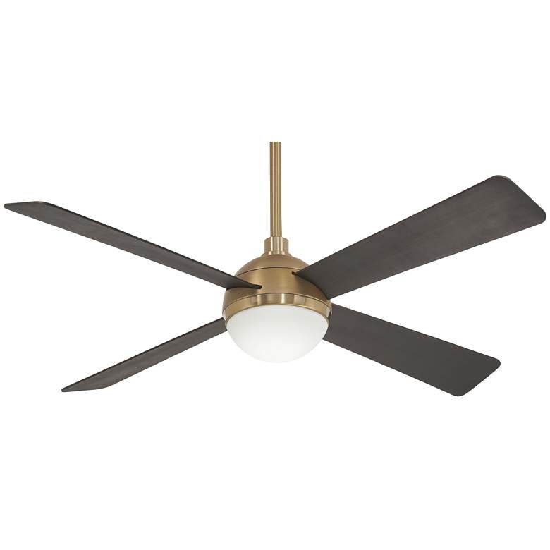 Image 2 54" Minka Aire Orb Brushed Brass LED Ceiling Fan with Remote Control
