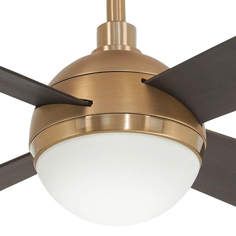 54&quot; Minka Aire Orb Brushed Brass LED Ceiling Fan with Remote Control more views