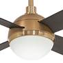 54" Minka Aire Orb Brushed Brass LED Ceiling Fan with Remote Control
