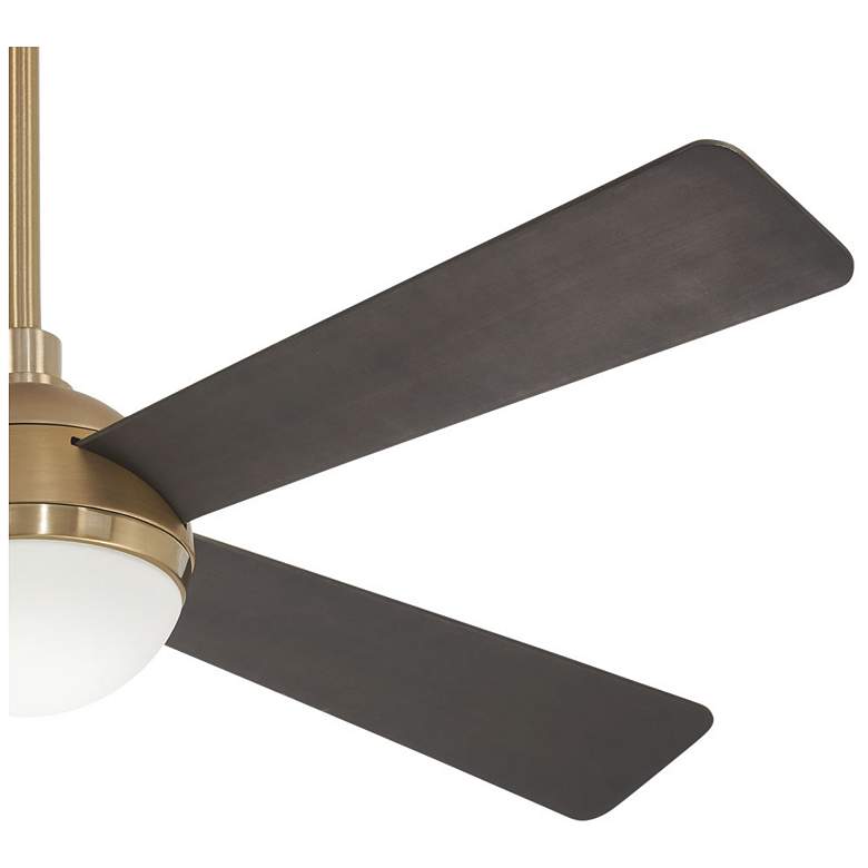 Image 4 54" Minka Aire Orb Brushed Brass LED Ceiling Fan with Remote Control more views