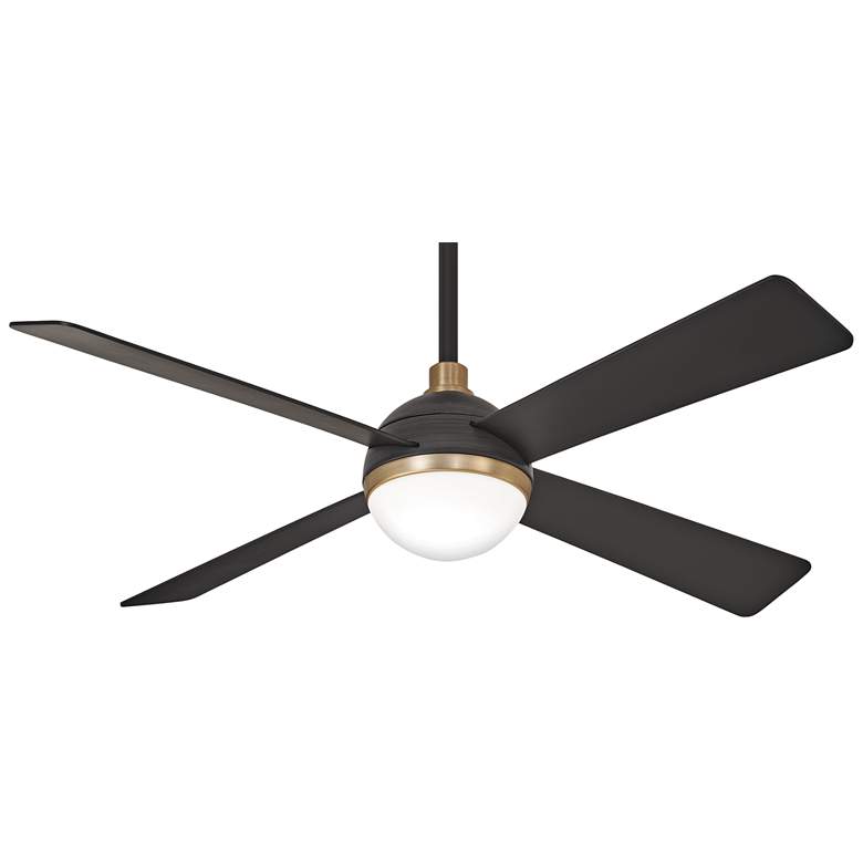 54 inch Minka Aire Orb Brushed Carbon LED Ceiling Fan with Remote Control
