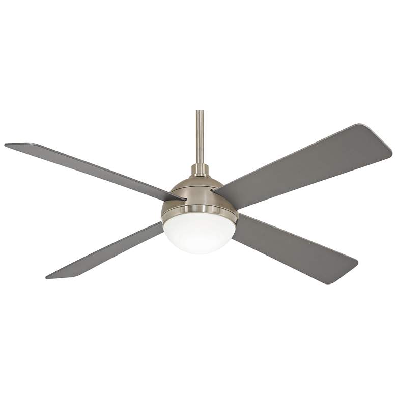Image 2 54 inch Minka Aire Orb Brushed Steel LED Ceiling Fan with Remote