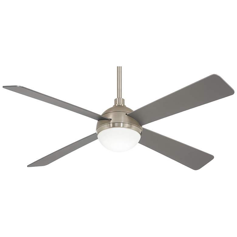 Image 2 54 inch Minka Aire Orb Brushed Steel LED Ceiling Fan with Remote