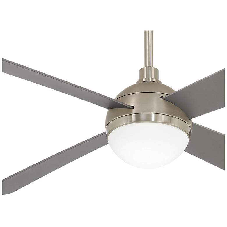 Image 3 54" Minka Aire Orb Brushed Steel LED Ceiling Fan with Remote more views