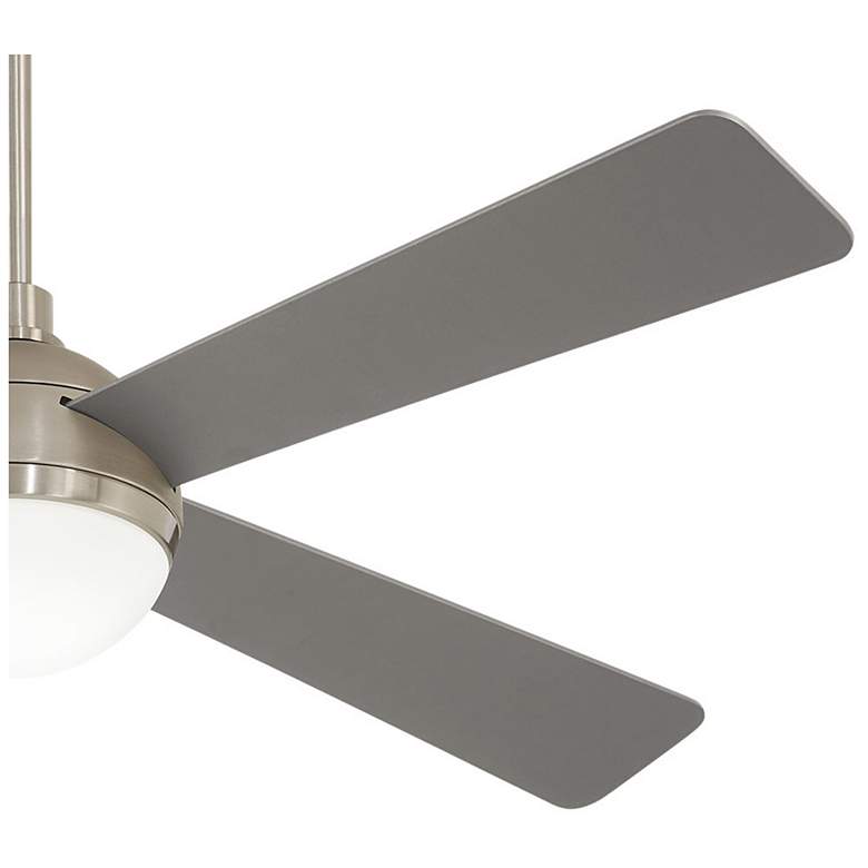 Image 4 54" Minka Aire Orb Brushed Steel LED Ceiling Fan with Remote more views