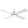 54" Minka Aire Orb Flat White LED Ceiling Fan with Remote